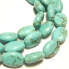 12x16mm Magnesite ovals, faded blue, 16 inch strand.