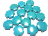 Blue Magnesite Crosse Pendants. One piece per order.