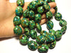 18x23mm Mosaic Magnesite Ovals, Green-blue, 16 inch strand.