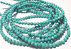 4mm Magnesite Faceted Rounds, Powder Blue, 16 inch strand. MG10031