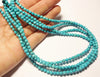 4mm Magnesite Faceted Rounds, Powder Blue, 16 inch strand. MG10031