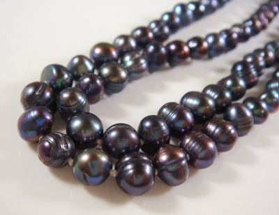 Extra Long Hand Knotted Freshwater Pearls, 7-8mm, 48 inch strand!