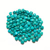 7mm Faceted Chinese turquoise teardrop loose beads, from Hubei. 10 pieces.
