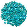 6x8mm Nacozari Turquoise Faceted Oval Cabs. 10 pcs per order.