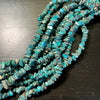 6mm Dark Chinese Turquoise Chips. 16 inch strand.