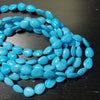 12x14mm Magnesite teardrop, sky blue, 16 inch strand.