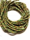 4mm Chinese Turquoise Rondelle, Green Turquoise from Anhui. 15.5 inch strand.