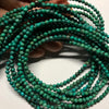 3mm Dark Chinese Turquoise Rounds. 15.75 inch strand.