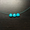 7mm Faceted Chinese turquoise teardrop loose beads, from Hubei. 10 pieces.