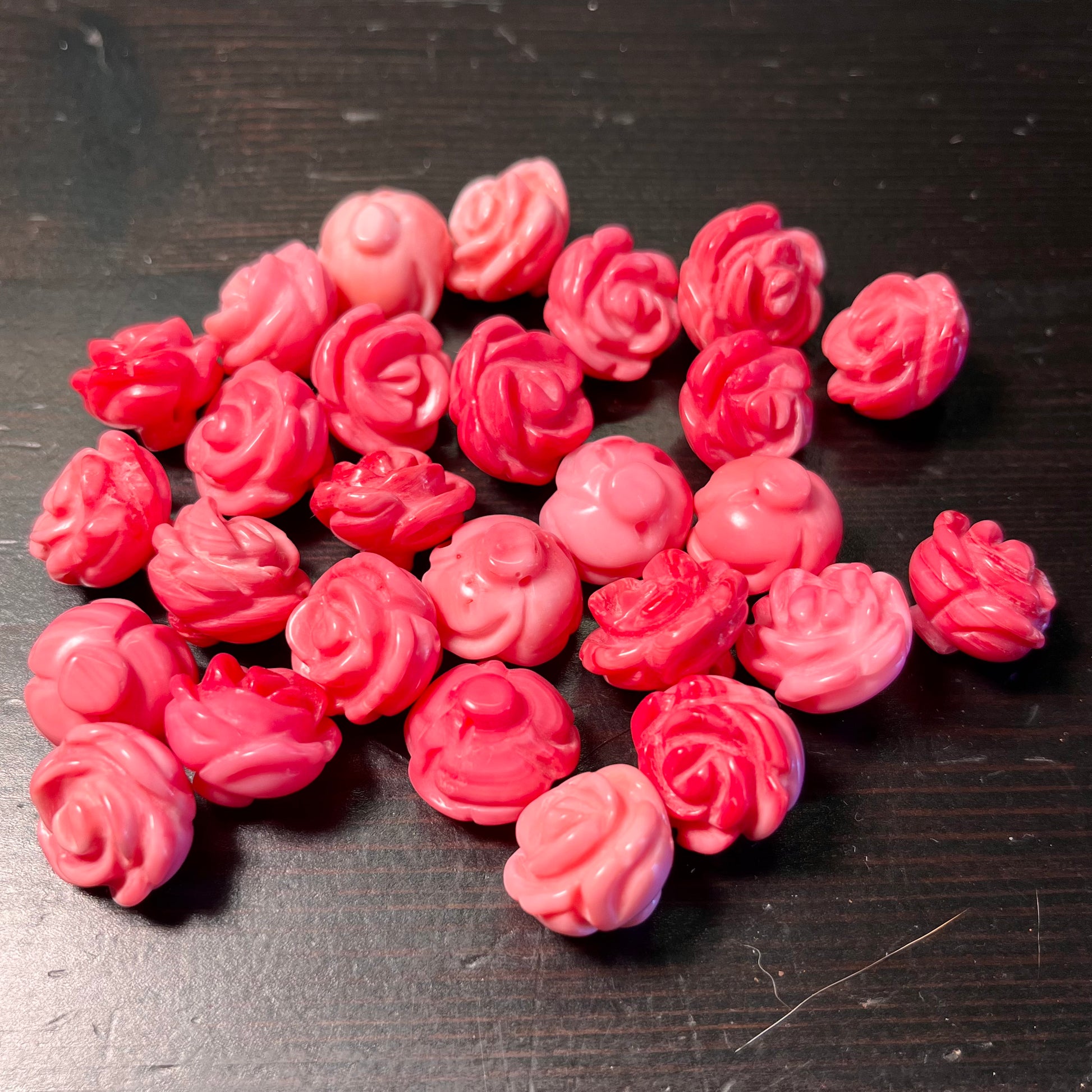 Conch Shell Roses 15mm Carved Conch Shell Roses, Loose beads, 10 pieces per order ...