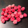 15mm Carved Conch Shell Roses, Loose beads, 10 pieces per order.