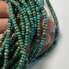 4mm Greenish Blue Chinese Turquoise Rondelles. 15.75 inch strand.