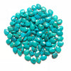 8x10mm Faceted Chinese turquoise teardrop loose beads, from Hubei. 10 pieces.