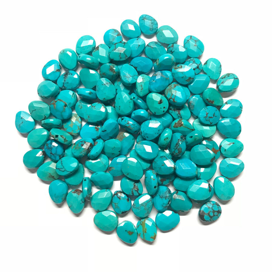 VTG Hubei Cloud Mountain Turquoise Jewelry Making Prayer Beads 7mm